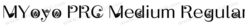MYoyo PRC Medium Regular字体转换